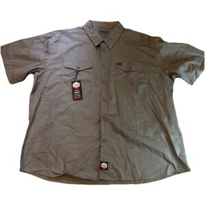 DIXXON Workforce Form Function Gray Shirt Mens 5XL Short Sleeve Big & Tall‎